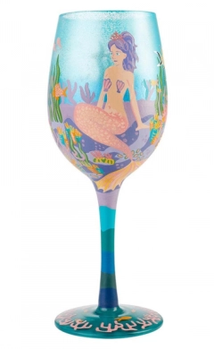 Miss Mermaid Wine Glass