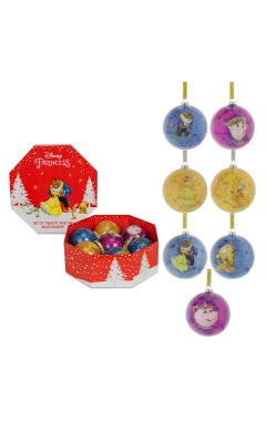 Disney Beauty & The Beast Set van 7 Kerstballen